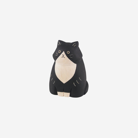 T-Lab Pole Pole Animal Long Haired Cat Black Wooden Toy T-Lab - [store_name]