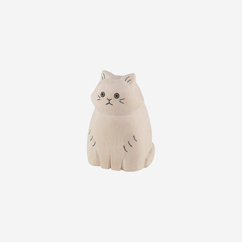 T-Lab Pole Pole Animal Long Haired Cat White Wooden Toy T-Lab - [store_name]