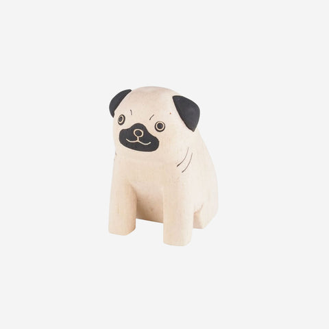 T-Lab Pole Pole Animal Pug Wooden Toy T-Lab    - [store_name]