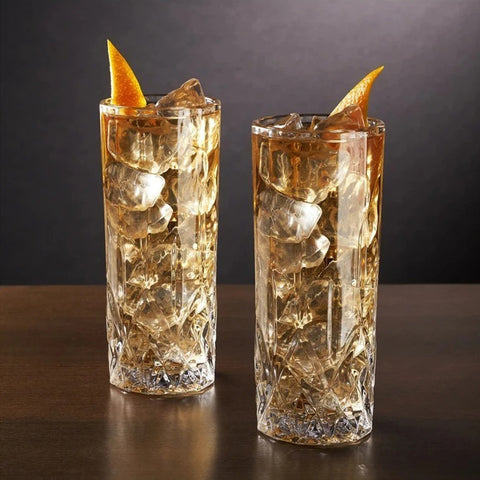 Viski Admiral Highball Crystal Glasses Glassware Viski - [store_name]