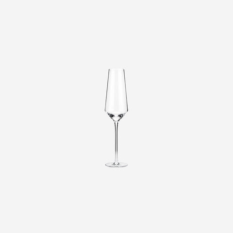 Viski Angled Crystal Champagne Flutes Glassware Viski - [store_name]
