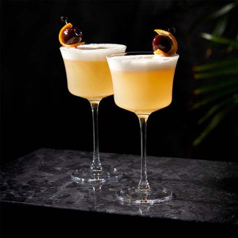 Viski Angled Crystal Sour Glasses Set Drinkware Viski - [store_name]