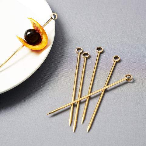 Viski Cocktail Picks Gold Plated