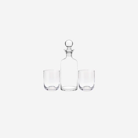 Viski Modern Crystal Liquor Decanter & Tumblers Glassware Viski - [store_name]