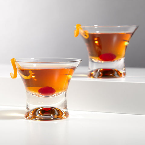 Viski Raye Stemless Crystal Manhattan Glasses Glassware Viski - [store_name]