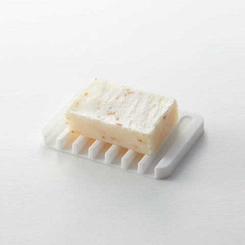 Yamazaki Flow Soap Tray White Soap Tray Yamazaki - [store_name]