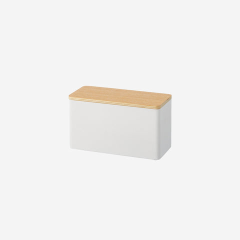 Yamazaki Rin Bathroom Countertop Organiser White Storage Box Yamazaki - [store_name]