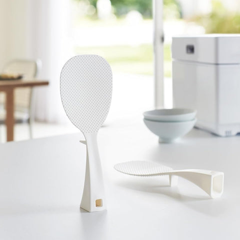 Yamazaki Standing Rice Scooper White Serving Spoons Yamazaki - [store_name]