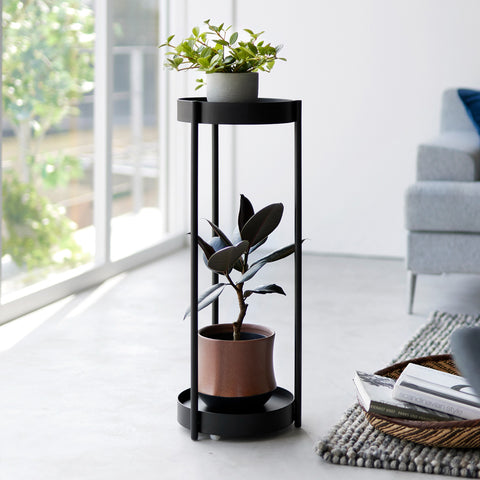 Yamazaki Tower 2 Tier Plant Stand Black