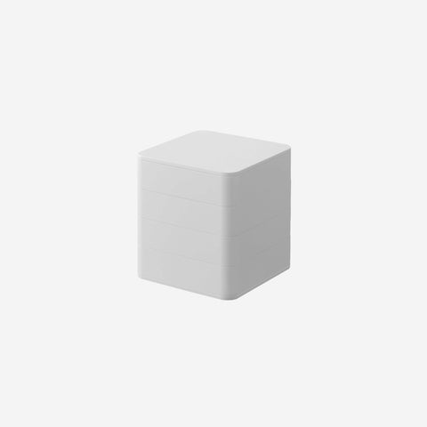 Yamazaki Tower Accessory Tray 4 Tier White Square Accessory Tray Yamazaki - [store_name]