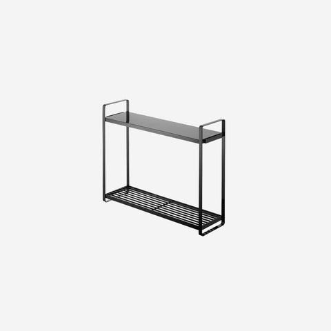 Yamazaki Tower Double Countertop Stand Black Kitchen Shelf Yamazaki - [store_name]