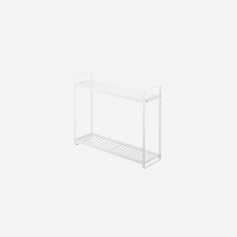 Yamazaki Tower Double Countertop Stand White Kitchen Shelf Yamazaki - [store_name]