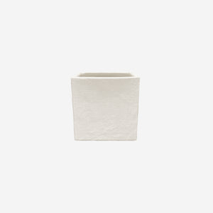 Zakkia Burlap Square Pot White Pot Zakkia - [store_name]