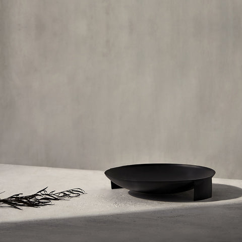Zakkia Pit Metal Bowl Black Tray Zakkia    - [store_name]