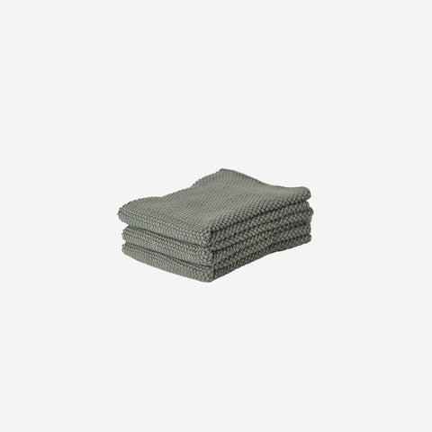 Zone Denmark Cotton Knitted Dish Cloths Olive Green Cloth Zone Denmark - [store_name]