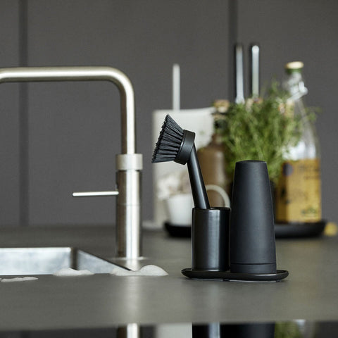 Zone Denmark Singles Splash Soap Dispenser Black 150ml Dish Brush Zone Denmark - [store_name]