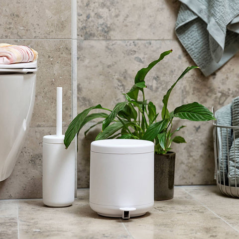 Zone Denmark Ume Pedal Bin 4L White Bathroom Bin Zone Denmark - [store_name]