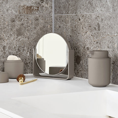 Zone Denmark Ume Table Mirror Taupe Mirrors Zone Denmark - [store_name]