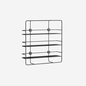 Woud Coupe Square Shelf Black Shelf WOUD    - [store_name]