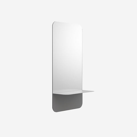 SIMPLE FORM. - Normann Copenhagen Normann Copenhagen Horizon Mirror Vertical Grey - 