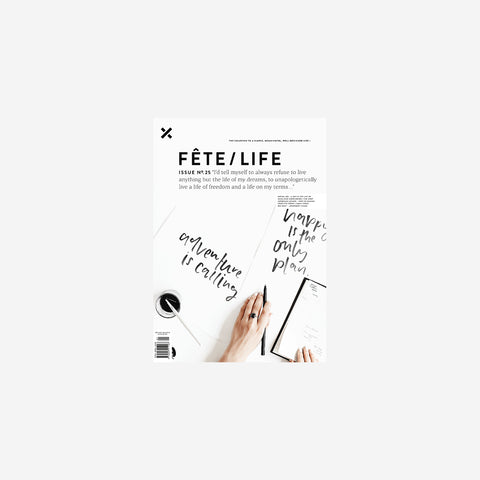 SIMPLE FORM. - Fete Press Fete Magazine Volume 25 - 