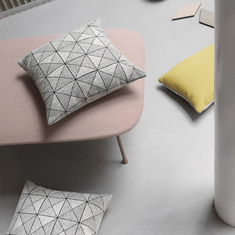 Muuto Tile Cushion Black White Cushion Muuto    - [store_name]