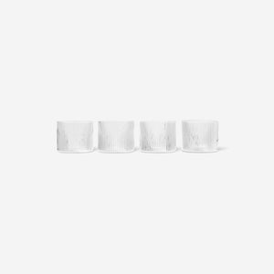 Ferm Living Ripple Low Drink Glasses Clear Glasses Ferm Living    - [store_name]
