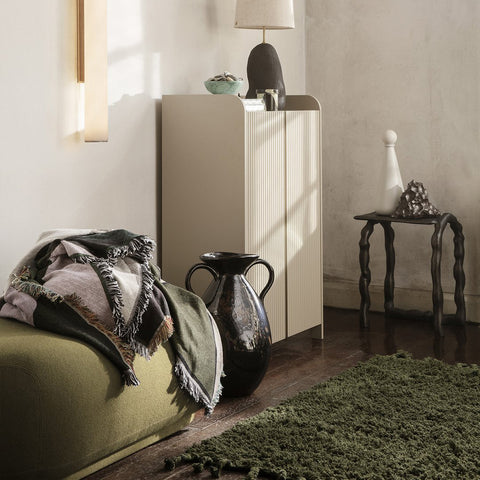 SIMPLE FORM. - Ferm Living Ferm Living Amass Long Pile Rug Olive - 