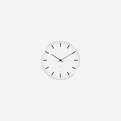 SIMPLE FORM. - Arne Jacobsen Arne Jacobsen City Hall Wall Clock 16.5cm - 