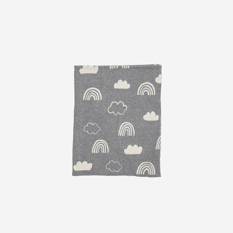 SIMPLE FORM. - Bloomingville Bloomingville Organic Grey Cloud Baby Blanket - 