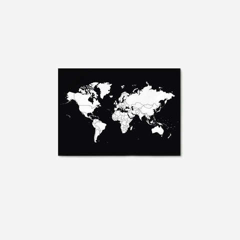 SIMPLE FORM. - Bold Tuesday Bold Tuesday Black & White Go World Peel Off Map - 