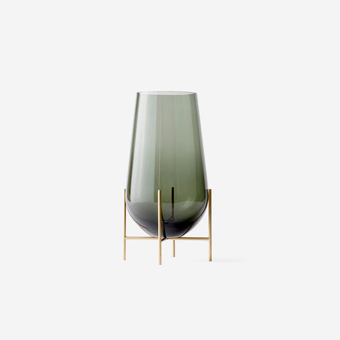 SIMPLE FORM. - Audo Copenhagen Audo Echasse Smoked Glass Vase Large - 