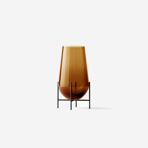 SIMPLE FORM. - Audo Copenhagen Audo Echasse Amber Glass Vase Medium - 