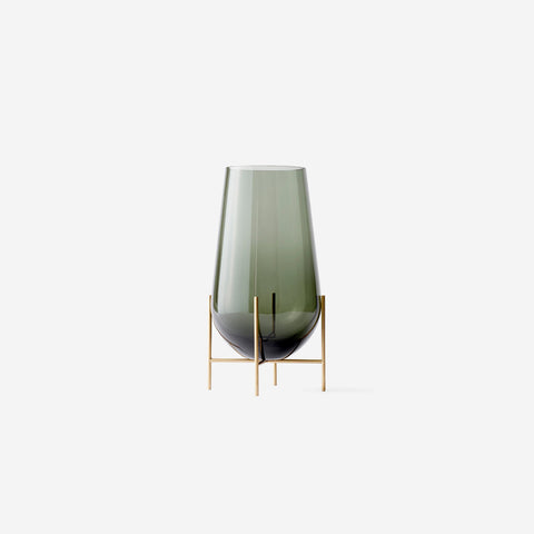 SIMPLE FORM. - Audo Copenhagen Audo Echasse Smoked Glass Vase Medium - 