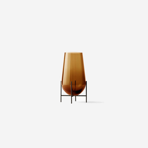SIMPLE FORM. - Audo Copenhagen Audo Echasse Amber Glass Vase Small - 