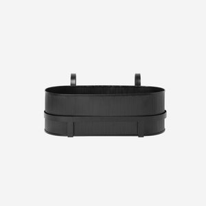 Ferm Living Bau Balcony Box Black Planter Ferm Living    - [store_name]