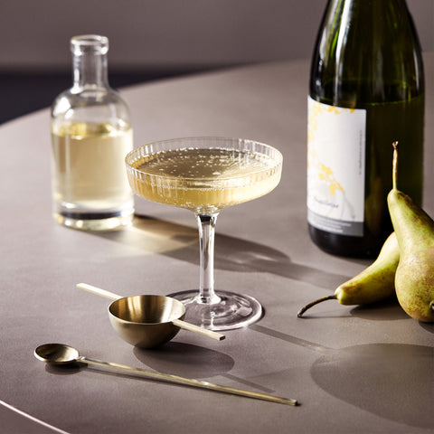 SIMPLE FORM. - Ferm Living Ferm Living Ripple Champagne Saucer Clear - 