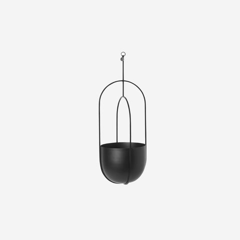 SIMPLE FORM. - Ferm Living Ferm Living Hanging Deco Pot Black - 