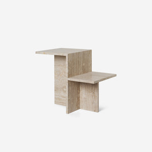 Ferm Living Distinct Side Table Travertine Side Table Ferm Living    - [store_name]