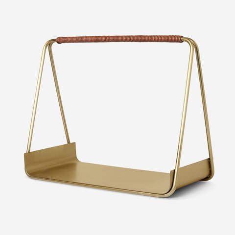 Ferm Living Port Wood Basket Brass Fireplace Tools Ferm Living    - [store_name]