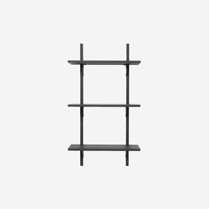 Ferm Living Sector Shelf Triple Narrow Black Black Shelf Ferm Living    - [store_name]