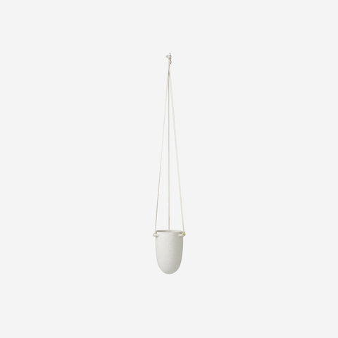 SIMPLE FORM. - Ferm Living Ferm Living Speckle Hanging Pot Small Off White - 