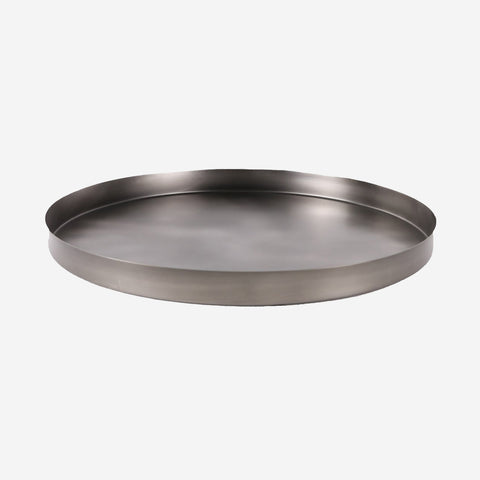 SIMPLE FORM. - Behr and Co Behr & Co Black Nickel Geo Round Tray - 
