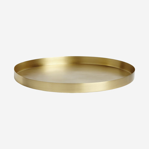 SIMPLE FORM. - Behr and Co Behr & Co Brass Geo Round Tray - 