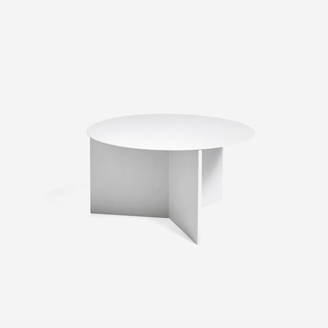SIMPLE FORM. - HAY Hay Slit Coffee Table White Round - 