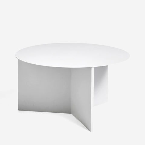 SIMPLE FORM. - HAY Hay Slit Coffee Table White Round - 