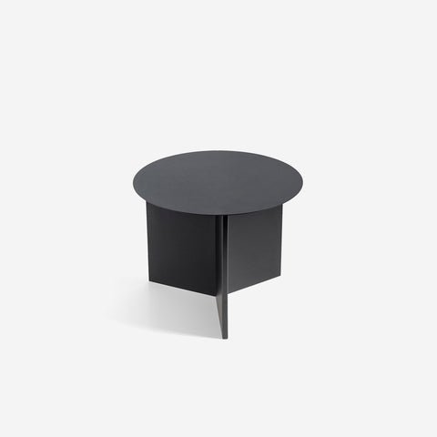 SIMPLE FORM. - HAY Hay Slit Side Table Black Round - 