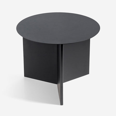 SIMPLE FORM. - HAY Hay Slit Side Table Black Round - 