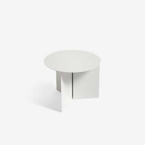 SIMPLE FORM. - HAY Hay Slit Side Table White Round - 