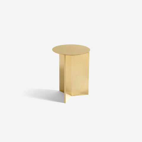 SIMPLE FORM. - HAY Hay Slit Tall Table Brass Round - 